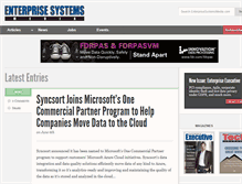 Tablet Screenshot of enterprisesystemsmedia.com